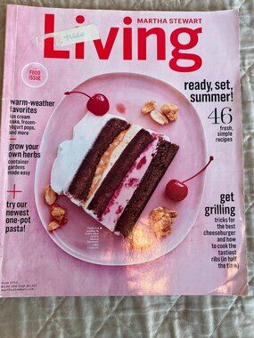 Martha Stewart Living- Ready, set, summer! Food issue! June 2015-used condition